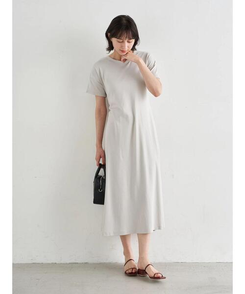 earth music&ecology（アースミュージックアンドエコロジー）の「2wayリングスナップワンピース ＊（ワンピース・レディース・ベージュ/ブルー/ホワイト系その他2・FREE）」の8枚目の写真