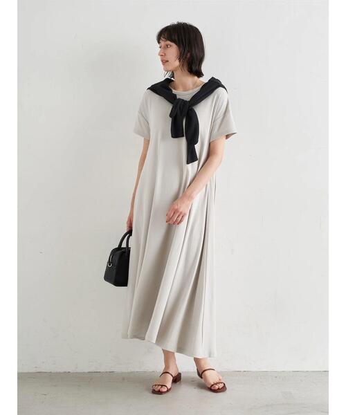 earth music&ecology（アースミュージックアンドエコロジー）の「2wayリングスナップワンピース ＊（ワンピース・レディース・ベージュ/ブルー/ホワイト系その他2・FREE）」の14枚目の写真