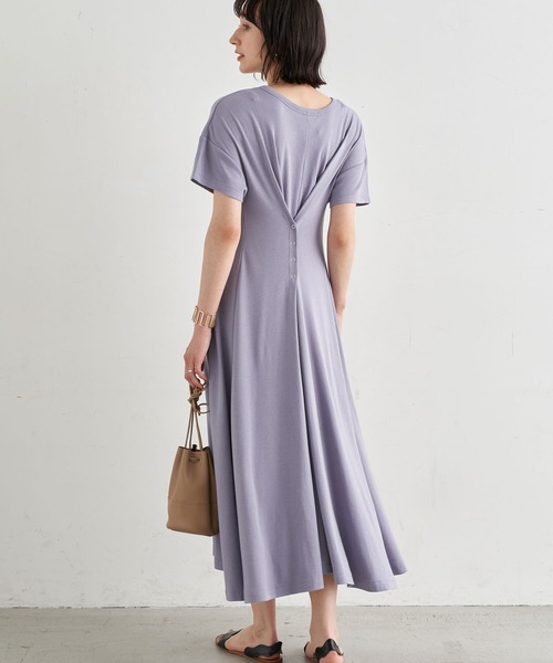 earth music&ecology（アースミュージックアンドエコロジー）の「2wayリングスナップワンピース ＊（ワンピース・レディース・ベージュ/ブルー/ホワイト系その他2・FREE）」の3枚目の写真