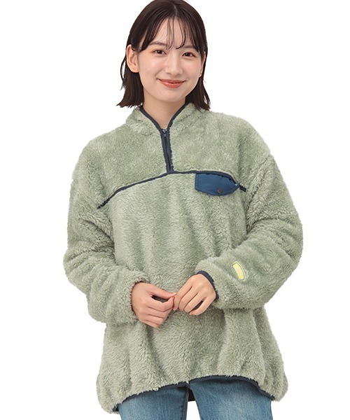 チチカカ(チチカカ)の「ティディフリースプルオーバー(その他トップス・レディース・ベージュ/パープル/ライム・FREE)」の4枚目の写真