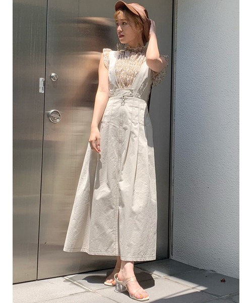 dazzlin（ダズリン）の「Vネックフレアステッチジャンスカ（ジャンパー