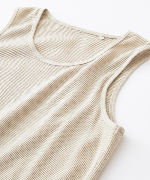 Anchor Smith（アンカー スミス）の「ワッフル レイヤード オーバーロングタンクトップ（タンクトップ・メンズ・パープル系その他/カーキ/チャコール/ベージュ/ブラック/グリーン系その他/ヘザーグレー/ブルー系その他/アイボリー/ネイビー・L/M/S）」の11枚目の写真