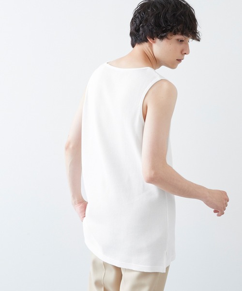 Anchor Smith（アンカー スミス）の「ワッフル レイヤード オーバーロングタンクトップ（タンクトップ・メンズ・パープル系その他/カーキ/チャコール/ベージュ/ブラック/グリーン系その他/ヘザーグレー/ブルー系その他/アイボリー/ネイビー・L/M/S）」の16枚目の写真