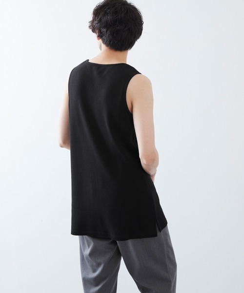 Anchor Smith（アンカー スミス）の「ワッフル レイヤード オーバーロングタンクトップ（タンクトップ・メンズ・パープル系その他/カーキ/チャコール/ベージュ/ブラック/グリーン系その他/ヘザーグレー/ブルー系その他/アイボリー/ネイビー・L/M/S）」の20枚目の写真