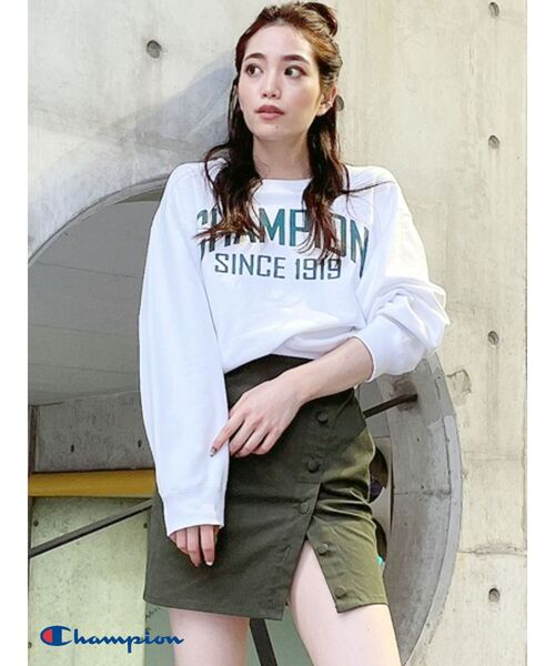 GYDA（ジェイダ）の「オープンスリットスカートライクショーパン（スカート・レディース・ブラック/オリーブ・FREE）」の11枚目の写真