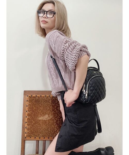 GYDA（ジェイダ）の「オープンスリットスカートライクショーパン（スカート・レディース・ブラック/オリーブ・FREE）」の8枚目の写真