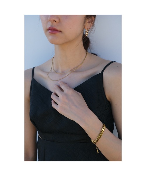 CENE(セネ)の「【CENE】セネ/1mmスネークチェーン ネックレス/39cm(ネックレス・レディース・ゴールド/ピンクゴールド・FREE)」の14枚目の写真