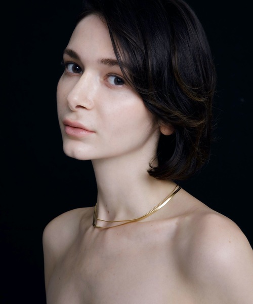 CENE(セネ)の「【CENE】セネ/1mmスネークチェーン ネックレス/39cm(ネックレス・レディース・ゴールド/ピンクゴールド・FREE)」の22枚目の写真