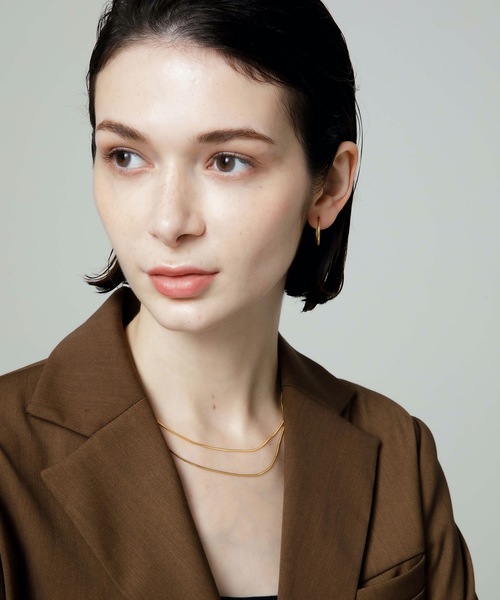 CENE(セネ)の「【CENE】セネ/1mmスネークチェーン ネックレス/39cm(ネックレス・レディース・ゴールド/ピンクゴールド・FREE)」の21枚目の写真