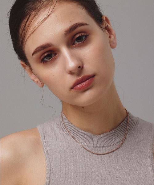 CENE(セネ)の「【CENE】セネ/1mmスネークチェーン ネックレス/39cm(ネックレス・レディース・ゴールド/ピンクゴールド・FREE)」の17枚目の写真