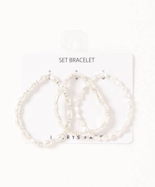 LOWRYS FARM（ローリーズファーム）の「ゴムメタルブレス　954934（ブレスレット・レディース・グレー系その他2/ブラウン系その他/グレー系その他・FREE）」の2枚目の写真