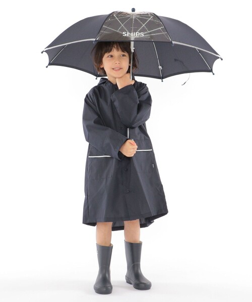 SHIPS(シップス)の「SHIPS KIDS:<一面透明仕様>長傘(長傘・キッズ・ネイビー/グリーン・LARGE/MEDIUM)」の3枚目の写真