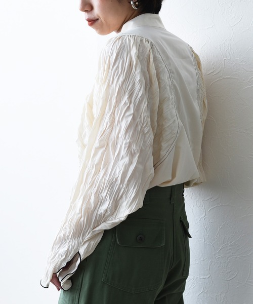Eimiee Law エイミーロウ　プリーツワッシャースリーブドルマンTOPS Eimee Law（エイミーロウ）の「プリーツワッシャースリーブ