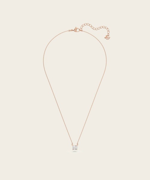 SWAROVSKI（スワロフスキー）の「【公式】【スワロフスキー】Stilla Attract ネックレス, スクエア・カット, ホワイト, ローズゴールドトーン・プレーティング（ネックレス・レディース・ゴールド系・ONE SIZE]）」の17枚目の写真