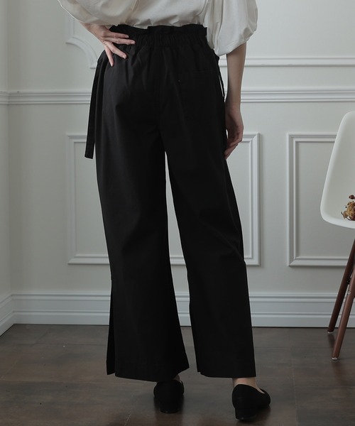 ElegChic(エレグシック)の「裾ベンツハイウエストワイドパンツ(その他パンツ・レディース・ブラック/カーキ/ベージュ・4L/L/XXL/XL/M)」の6枚目の写真