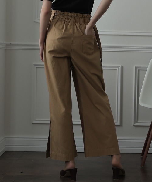 ElegChic(エレグシック)の「裾ベンツハイウエストワイドパンツ(その他パンツ・レディース・ブラック/カーキ/ベージュ・4L/L/XXL/XL/M)」の10枚目の写真