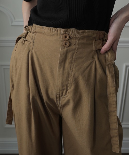 ElegChic(エレグシック)の「裾ベンツハイウエストワイドパンツ(その他パンツ・レディース・ブラック/カーキ/ベージュ・4L/L/XXL/XL/M)」の17枚目の写真