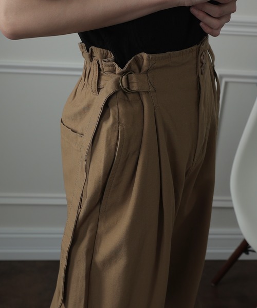 ElegChic(エレグシック)の「裾ベンツハイウエストワイドパンツ(その他パンツ・レディース・ブラック/カーキ/ベージュ・4L/L/XXL/XL/M)」の18枚目の写真