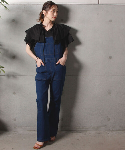 fredy repit（フレディレピ）の「【WEB限定】ボリュームフリルブラウス（シャツ/ブラウス・レディース・ブラック/ブラック系その他3/ブルー・38）」の10枚目の写真