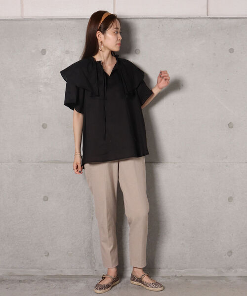 fredy repit（フレディレピ）の「【WEB限定】ボリュームフリルブラウス（シャツ/ブラウス・レディース・ブラック/ブラック系その他3/ブルー・38）」の11枚目の写真