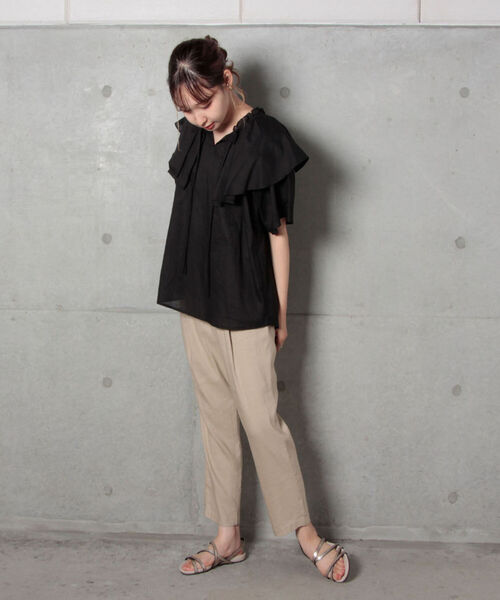 fredy repit（フレディレピ）の「【WEB限定】ボリュームフリルブラウス（シャツ/ブラウス・レディース・ブラック/ブラック系その他3/ブルー・38）」の16枚目の写真