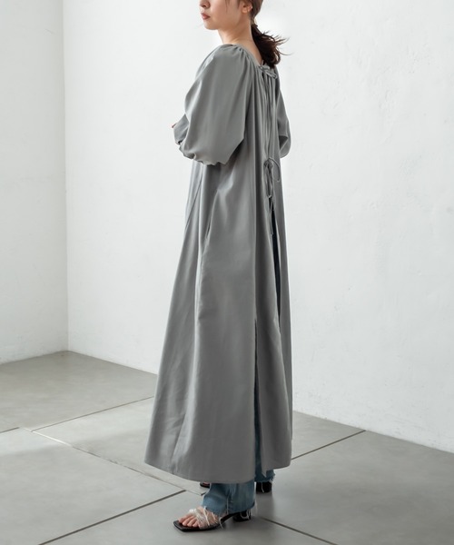 mystic（ミスティック）の「バックリボンワンピース（ワンピース・レディース・アイボリー/グレー・FREE）」の16枚目の写真