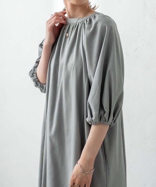 mystic（ミスティック）の「バックリボンワンピース（ワンピース・レディース・アイボリー/グレー・FREE）」の21枚目の写真