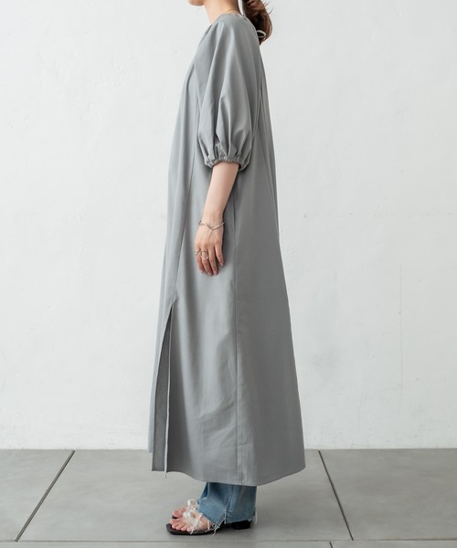 mystic（ミスティック）の「バックリボンワンピース（ワンピース・レディース・アイボリー/グレー・FREE）」の20枚目の写真