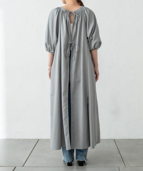 mystic（ミスティック）の「バックリボンワンピース（ワンピース・レディース・アイボリー/グレー・FREE）」の15枚目の写真