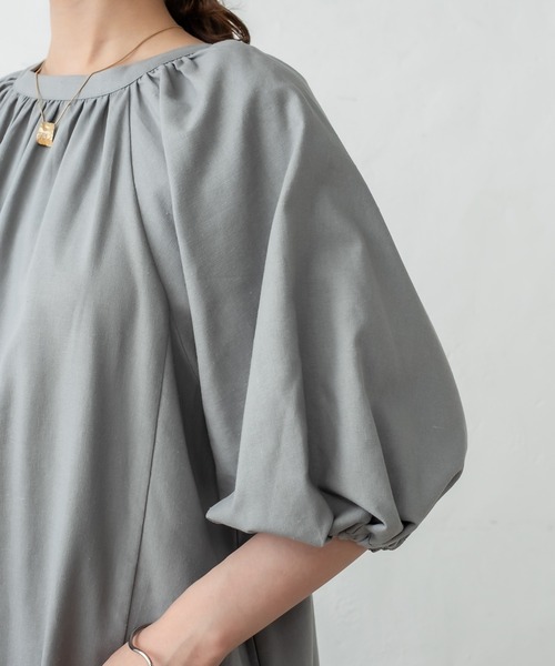 mystic（ミスティック）の「バックリボンワンピース（ワンピース・レディース・アイボリー/グレー・FREE）」の10枚目の写真