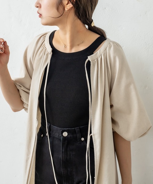 mystic（ミスティック）の「バックリボンワンピース（ワンピース・レディース・アイボリー/グレー・FREE）」の9枚目の写真