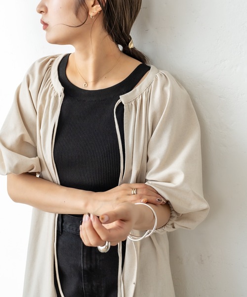 mystic（ミスティック）の「バックリボンワンピース（ワンピース・レディース・アイボリー/グレー・FREE）」の12枚目の写真