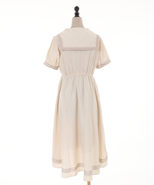 axes femme POETIQUE(アクシーズファムポエティック)の「フィッシュテールセーラーOP(ワンピース・レディース・ブルー/ブラック/ベージュ・MEDIUM)」の18枚目の写真