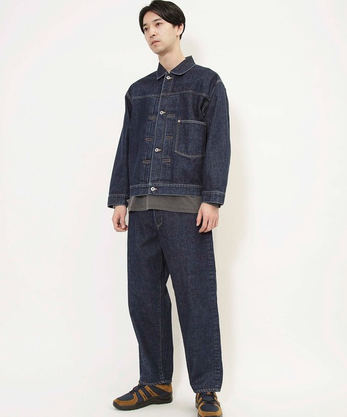 Johnbull（ジョンブル）の「デニムジャケットファーストモデル(ID213)（デニムジャケット・メンズ・ダークインディゴブルー/ブラック・MEDIUM/LARGE/SMALL）」の19枚目の写真