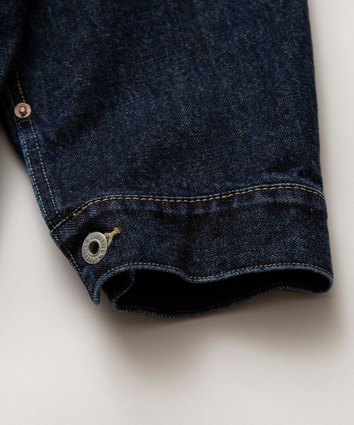 Johnbull（ジョンブル）の「デニムジャケットファーストモデル(ID213)（デニムジャケット・メンズ・ダークインディゴブルー/ブラック・MEDIUM/LARGE/SMALL）」の10枚目の写真