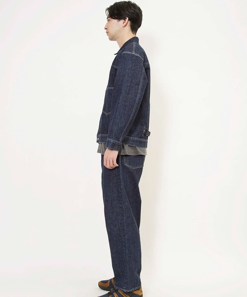 Johnbull（ジョンブル）の「デニムジャケットファーストモデル(ID213)（デニムジャケット・メンズ・ダークインディゴブルー/ブラック・MEDIUM/LARGE/SMALL）」の13枚目の写真