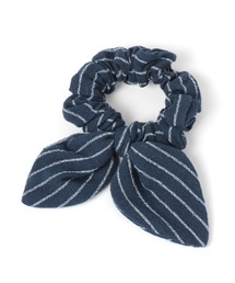 ストライプリボンシュシュ