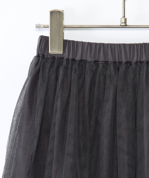 ikka（イッカ）の「【キッズ】チュールフレアスカート（100~160cm）（スカート・キッズ・チャコールグレー/ブラウン・100/110/120/130/140/150/160）」の10枚目の写真