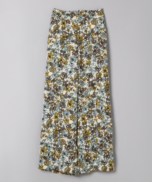 JEANASIS（ジーナシス）の「フラワープリントワイドストレート