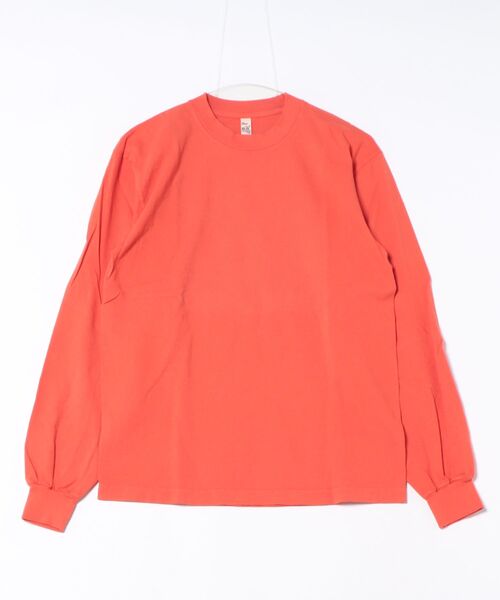 LOS ANGELES APPAREL(ロサンゼルスアパレル)の「【W】【it】【LOS ANGELES APPAREL】LA APPAREL 6.5oz GARMENT DYED CREW L/S TEE - 6.5オンス ガーメントダイ クルーネックTシャツ長袖(Tシャツ/カットソー・メンズ・ホワイト/ブラック/グレー/ゴールド/グリーン/オレンジ/ブルー・X-LARGE/LARGE/MEDIUM/SMALL/XX-LARGE)」の6枚目の写真
