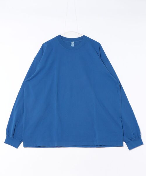 LOS ANGELES APPAREL(ロサンゼルスアパレル)の「【W】【it】【LOS ANGELES APPAREL】LA APPAREL 6.5oz GARMENT DYED CREW L/S TEE - 6.5オンス ガーメントダイ クルーネックTシャツ長袖(Tシャツ/カットソー・メンズ・ホワイト/ブラック/グレー/ゴールド/グリーン/オレンジ/ブルー・X-LARGE/LARGE/MEDIUM/SMALL/XX-LARGE)」の5枚目の写真