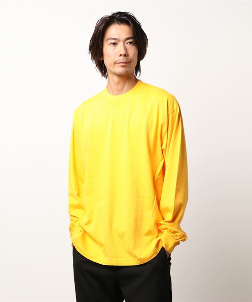 LOS ANGELES APPAREL(ロサンゼルスアパレル)の「【W】【it】【LOS ANGELES APPAREL】LA APPAREL 6.5oz GARMENT DYED CREW L/S TEE - 6.5オンス ガーメントダイ クルーネックTシャツ長袖(Tシャツ/カットソー・メンズ・ホワイト/ブラック/グレー/ゴールド/グリーン/オレンジ/ブルー・X-LARGE/LARGE/MEDIUM/SMALL/XX-LARGE)」の16枚目の写真