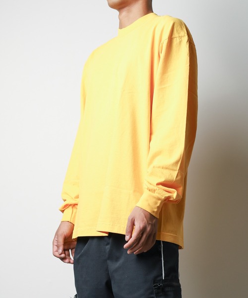 LOS ANGELES APPAREL(ロサンゼルスアパレル)の「【W】【it】【LOS ANGELES APPAREL】LA APPAREL 6.5oz GARMENT DYED CREW L/S TEE - 6.5オンス ガーメントダイ クルーネックTシャツ長袖(Tシャツ/カットソー・メンズ・ホワイト/ブラック/グレー/ゴールド/グリーン/オレンジ/ブルー・X-LARGE/LARGE/MEDIUM/SMALL/XX-LARGE)」の21枚目の写真