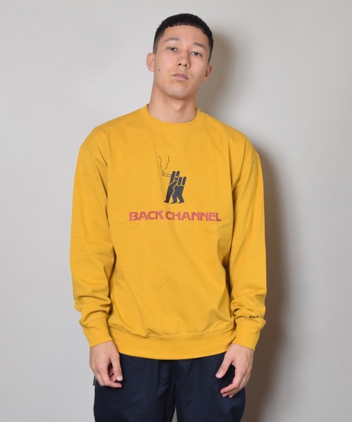 Back Channel（バックチャンネル）の「LIGHT CREW SWEAT（スウェット・メンズ・ブラック/イエロー/オリーブドラブ・MEDIUM/LARGE/X-LARGE/XX-LARGE）」の7枚目の写真