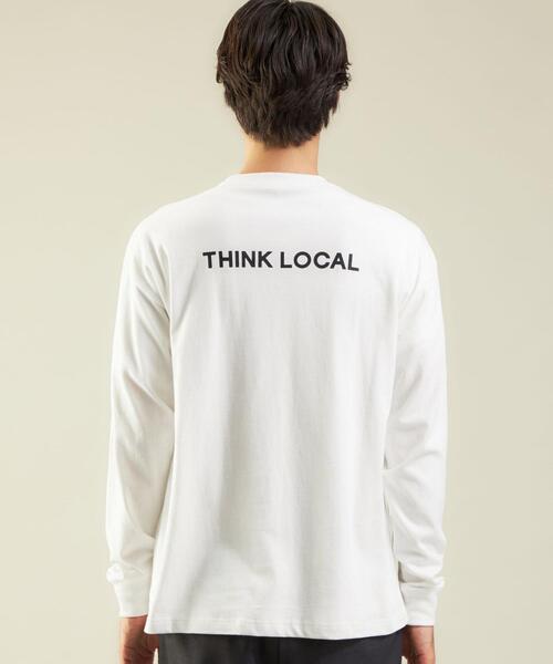 FRUIT OF THE LOOM（フルーツオブザルーム）の「OLT【別注】＜FRUIT OF THE LOOM×NO COFFEE＞ロゴ T1 Tシャツ ロンT（Tシャツ/カットソー・メンズ・ホワイト/ベージュ・L/M/XL）」の5枚目の写真