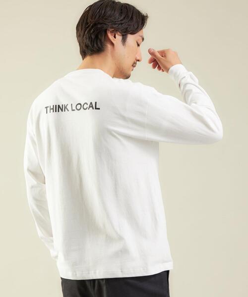 FRUIT OF THE LOOM（フルーツオブザルーム）の「OLT【別注】＜FRUIT OF THE LOOM×NO COFFEE＞ロゴ T1 Tシャツ ロンT（Tシャツ/カットソー・メンズ・ホワイト/ベージュ・L/M/XL）」の3枚目の写真