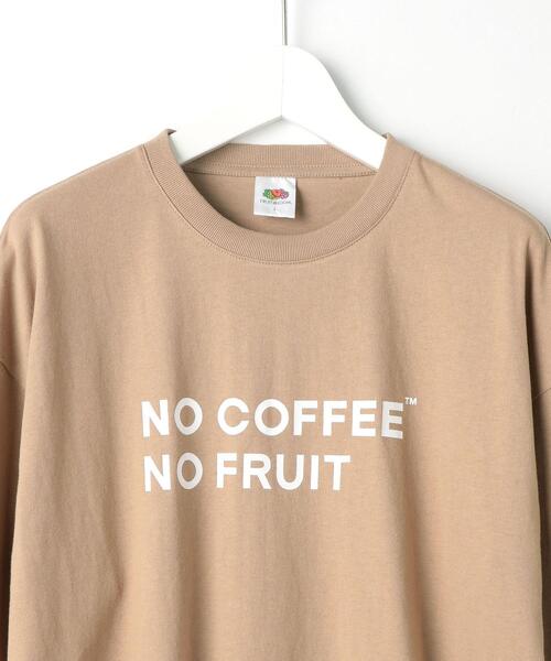 FRUIT OF THE LOOM（フルーツオブザルーム）の「OLT【別注】＜FRUIT OF THE LOOM×NO COFFEE＞ロゴ T1 Tシャツ ロンT（Tシャツ/カットソー・メンズ・ホワイト/ベージュ・L/M/XL）」の9枚目の写真