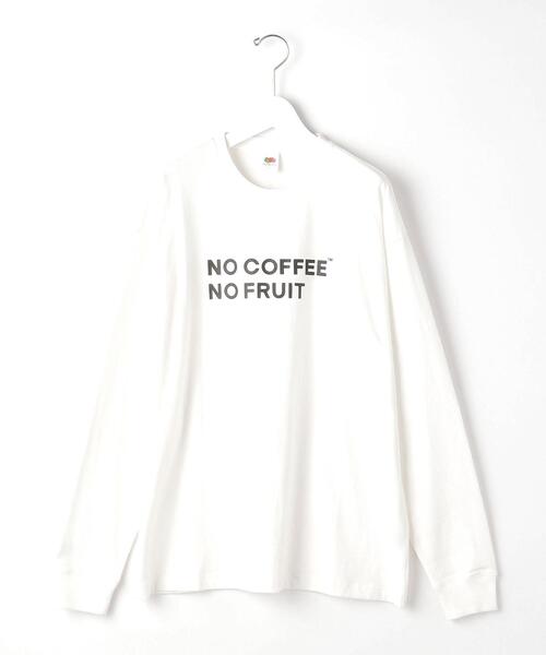 FRUIT OF THE LOOM（フルーツオブザルーム）の「OLT【別注】＜FRUIT OF THE LOOM×NO COFFEE＞ロゴ T1 Tシャツ ロンT（Tシャツ/カットソー・メンズ・ホワイト/ベージュ・L/M/XL）」の16枚目の写真