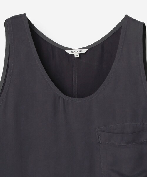 LE GLAZIK（ルグラジック）の「LE GLAZIK | スリーブレスドレス WOMEN（ワンピース・レディース・カーキ/ネイビー・36）」の4枚目の写真