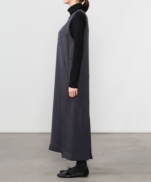 LE GLAZIK（ルグラジック）の「LE GLAZIK | スリーブレスドレス WOMEN（ワンピース・レディース・カーキ/ネイビー・36）」の9枚目の写真